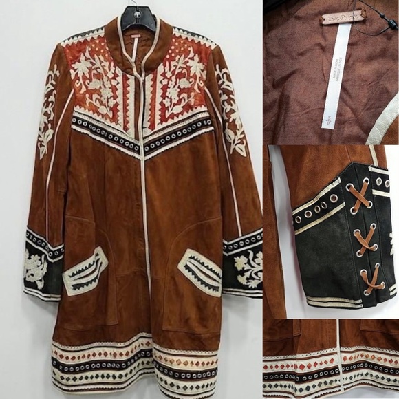 Free People Cavalier Suede Coat Small, Extremely Rare - Picture 7 of 16
